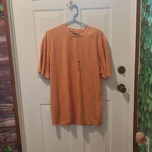 Men's XL Orange Short Sleeve Van Heusen Shirt